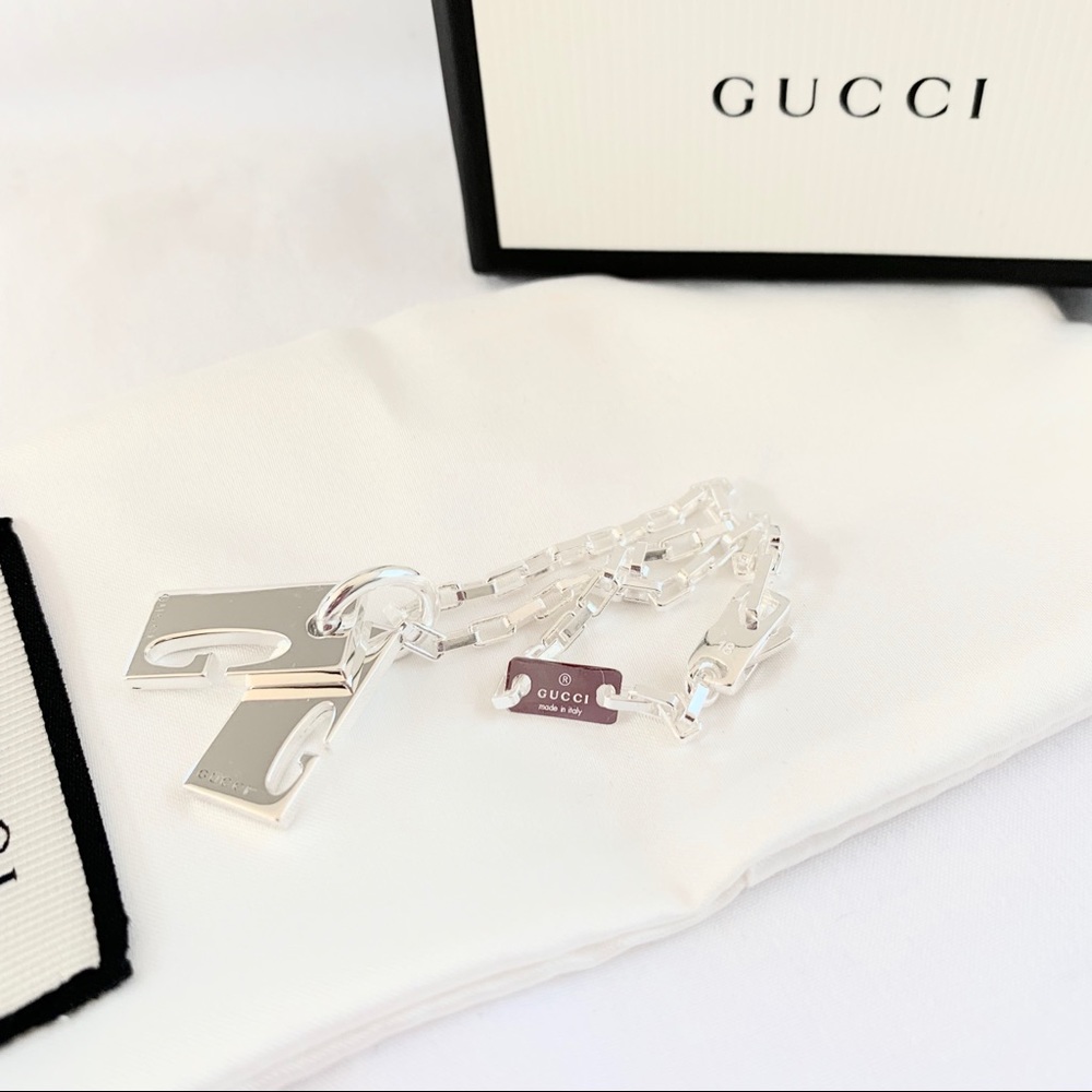 NEW authentic GUCCI sterling silver G bracelet - Picture 5 of 8